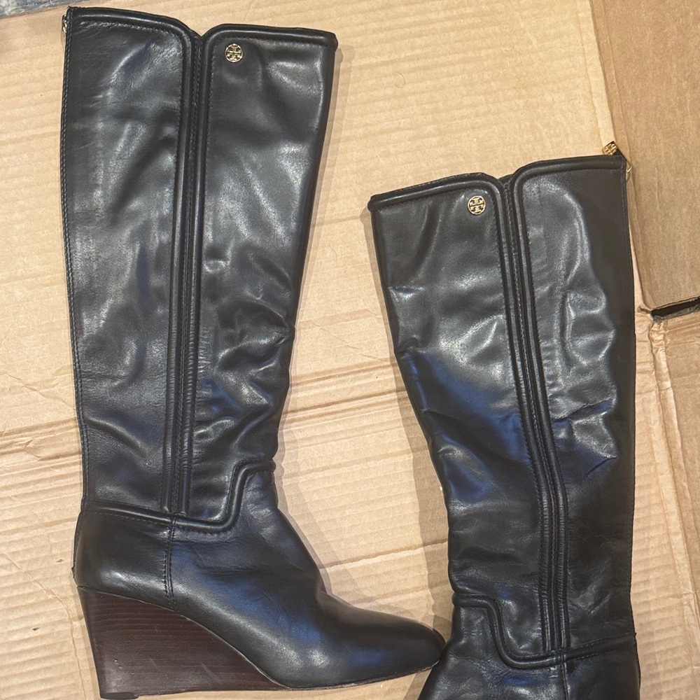 Tory Burch Black Heeled Boots